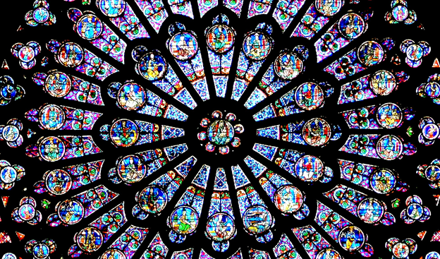 Stained Glass Fractal Design