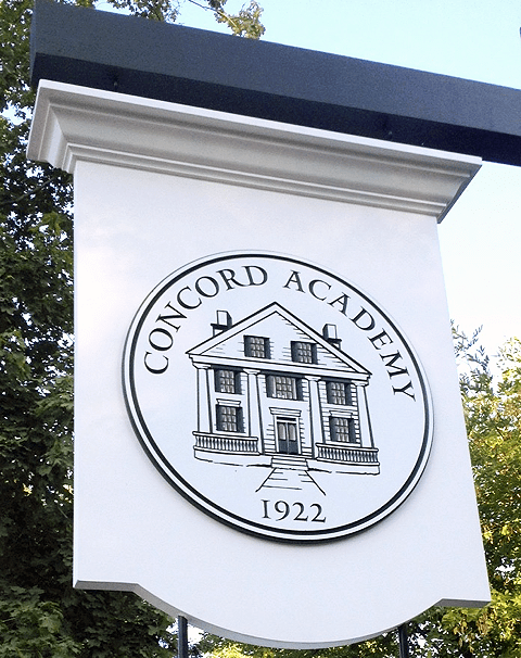 Concord Academy Sign